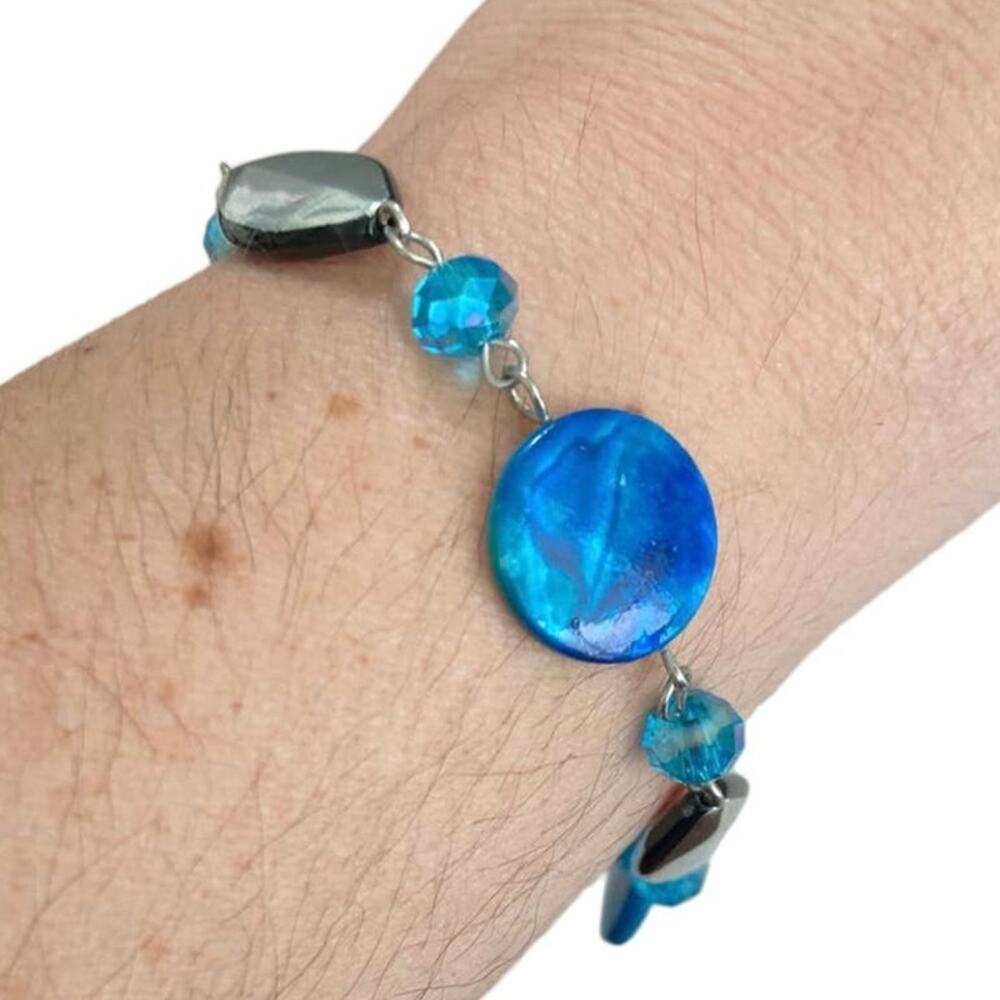 blue shell bracelet